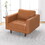 Catherine Leather Lounge Chair (Tan Leather) B183P167295