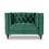 Evelyn Mid-Century Modern Tufted Back Velvet Lounge Chair B183P167343