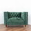 Evelyn Mid-Century Modern Tufted Back Velvet Lounge Chair B183P167343