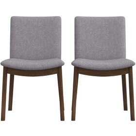 Laura Mid-Century Modern Solid Wood Dining Chair (Set of 2) B183P167376