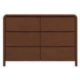 Lionel Mid Century Modern Solid Wood 6-Drawer Dresser B183P167384