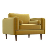 Amber Velvet Lounge Chair B183P201693