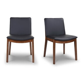 Laura Mid-Century Modern Solid Wood Dining Chair (Set of 2) B183P201767