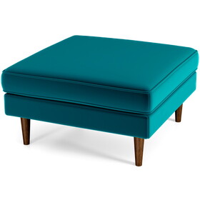 Amber Mid-Century Modern Square Upholstered Ottoman B183P201845