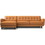 Allison Tan Leather Sectional Sofa Chaise B183P201881