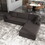 Cecilia Modular Corner Sectional Modern Sofa Dark Gray B183P201886
