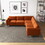 Amber Velvet Symmetrical Corner Sofa B183P201938