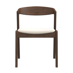 Dakota Mid-Century Modern Solid Wood Velvet Dining Chair (Set of 2) B183P201949