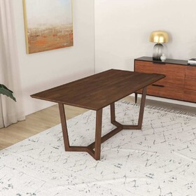 Marina Solid Wood Dining Table in Brown B183S00003