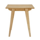 Japandi Minimal Solid Wood Side Table - English Oak