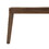 Modern Slat-Top Solid Acacia Wood Patio Coffee Table - Dark Brown