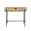 Modern Minimalist Metal and Wood 1-Drawer Entry Table - Coastal Oak
