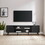 Contemporary 2-Door Minimalist TV Stand for TVs up to 80 inches - Black B185P169003