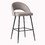 Modern 2-Piece Minimalist Upholstered Bar Stool Set - Mushroom B185P169045