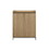 Contemporary Minimalist 2-Door Accent Cabinet - Coastal Oak