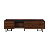 Contemporary Low-Profile TV Stand for TVs up to 65 inches - Dark Walnut B185P169059