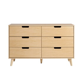 Mid-Century Hans 6-Drawer Dresser with Cut-Out Handles, Riviera B185P169061