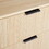 Mid-Century 3-Drawer Chest with Reeded Drawer Fronts, Coastal Oak B185P169065