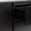 63" Scandi Sideboard with Beveled Drawers, Black