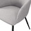 Contemporary Upholstered Woven-Fabric Dining Chairs - Fog Grey