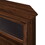 Modern Angled-Side Fireplace Corner TV Stand for TVs up to 10015" - Dark Walnut