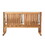 Contemporary Solid Wood Slat-Back Patio Loveseat - Natural B185P169190