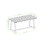Contemporary Solid Wood Slat-Top Patio Dining Table - Natural