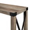 Modern Farmhouse Metal-X Entry Table with Lower Shelf - Grey Wash B185P169284