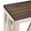 Farmhouse A-Frame Entry Table with Lower Shelf - Dark Walnut/White Oak