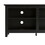 Modern Transitional 3-Shelf Open Storage 70" TV Stand for 80" TVs - Black