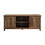 Classic Grooved-Door TV Stand for TVs up to 65" - Rustic Oak