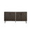 Mid-Century Modern Faux-Bookmatch Door Buffet - ash Brown Bookmatch / Solid White