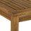 Contemporary Slat-Top Acacia Wood Outdoor Dining Table - Brown