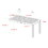 Contemporary Slat-Top Acacia Wood Outdoor Dining Table - Grey Wash