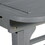 Modern Slat-Top Solid Acacia Wood Butterfly Outoor Dining Table - Grey Wash