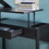 Transitional Reeded Lift-Top Desk with Drawer - Black B185P200191