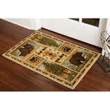 Woodland GC_RST5301 Multi 2 ft. x 3 ft. Lodge Area Rug B186P180927