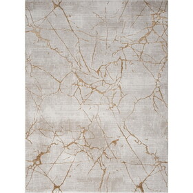 Elegance GC_CNC6004 Gold 7 ft. 10 in. x 10 ft. 3 in. Area Rug