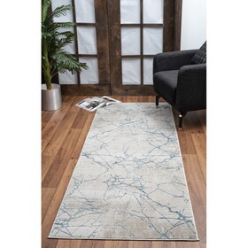 Elegance GC_CNC6005 Blue 2 ft. 7 in. x 7 ft. 3 in. Area Rug