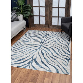 Elegance GC_CNC6006 Blue 5 ft. 3 in. x 7 ft. 3 in. Area Rug