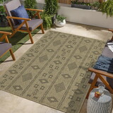 Earth GC_NTL1001 Jute/Black 7 ft. 10 in. x 10 ft. 3 in. Indoor/Outdoor Area Rug P-B186P198811