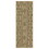 Earth GC_NTL1001 Jute/Black 2 ft. 7 in. x 7 ft. 3 in. Indoor/Outdoor Area Rug B186P198813