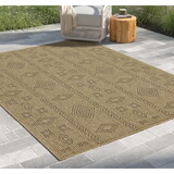 Earth GC_NTL1002 Jute/Mocha 7 ft. 10 in. x 10 ft. 3 in. Indoor/Outdoor Area Rug P-B186P198814