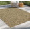 Earth GC_NTL1002 Jute/Mocha 2 ft. 7 in. x 7 ft. 3 in. Indoor/Outdoor Area Rug B186P198816