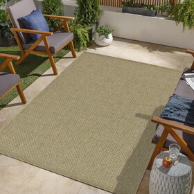 Earth GC_NTL1004 Jute/Jute 7 ft. 10 in. x 10 ft. 3 in. Indoor/Outdoor Area Rug P-B186P198820