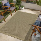 Earth GC_NTL1005 Jute/Mocha 7 ft. 10 in. x 10 ft. 3 in. Indoor/Outdoor Area Rug P-B186P198823