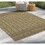 Earth GC_NTL1008 Jute/Black 2 ft. 7 in. x 7 ft. 3 in. Indoor/Outdoor Area Rug B186P198834