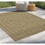 Earth GC_NTL1009 Jute/Mocha 2 ft. 7 in. x 7 ft. 3 in. Indoor/Outdoor Area Rug B186P198837