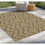 Earth GC_NTL1010 Jute/Black 2 ft. 7 in. x 7 ft. 3 in. Indoor/Outdoor Area Rug B186P198840