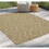 Earth GC_NTL1011 Jute/White 2 ft. 7 in. x 7 ft. 3 in. Indoor/Outdoor Area Rug B186P198843